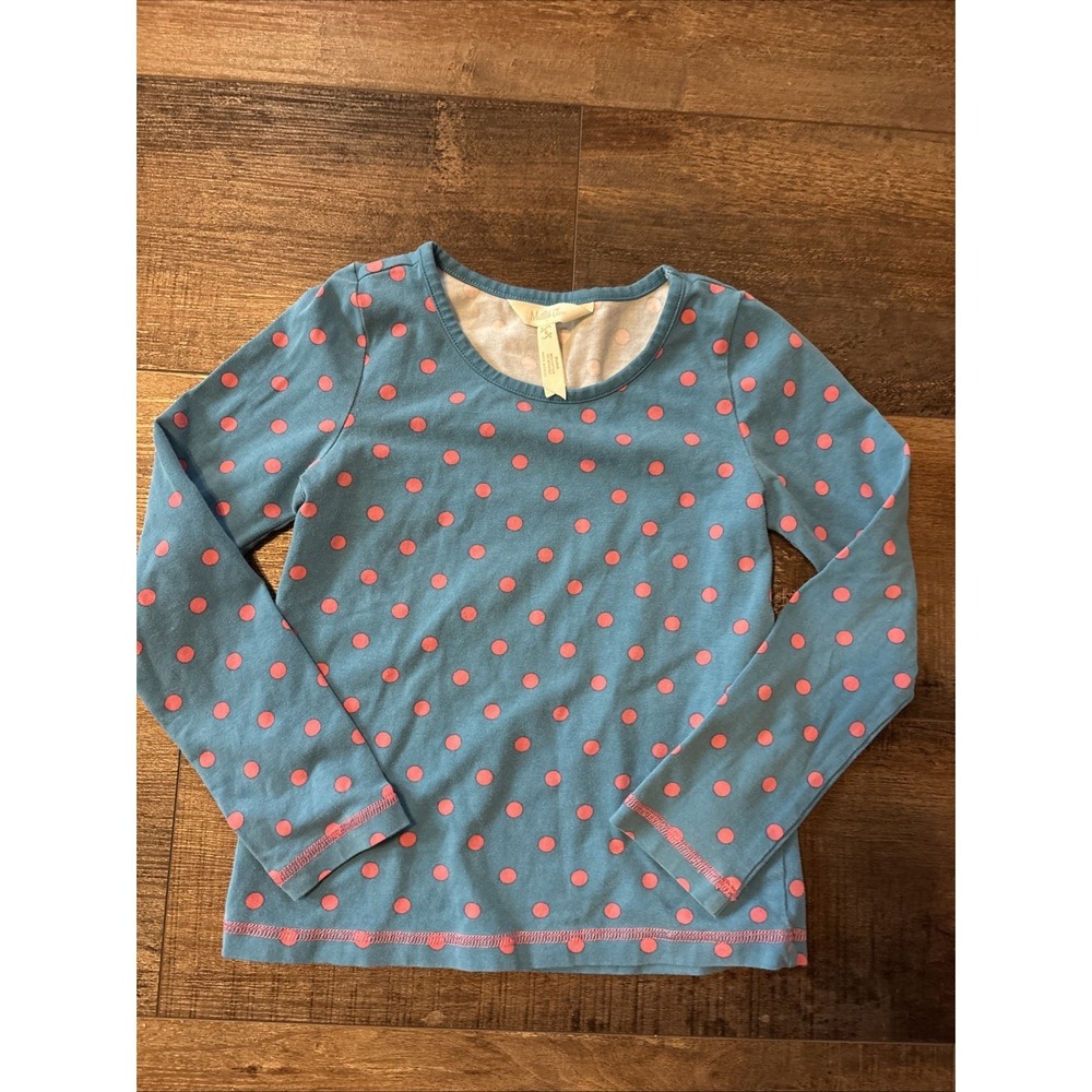 Matilda Jane Sz 6 Brisk Days Blue Polka Dot Tee